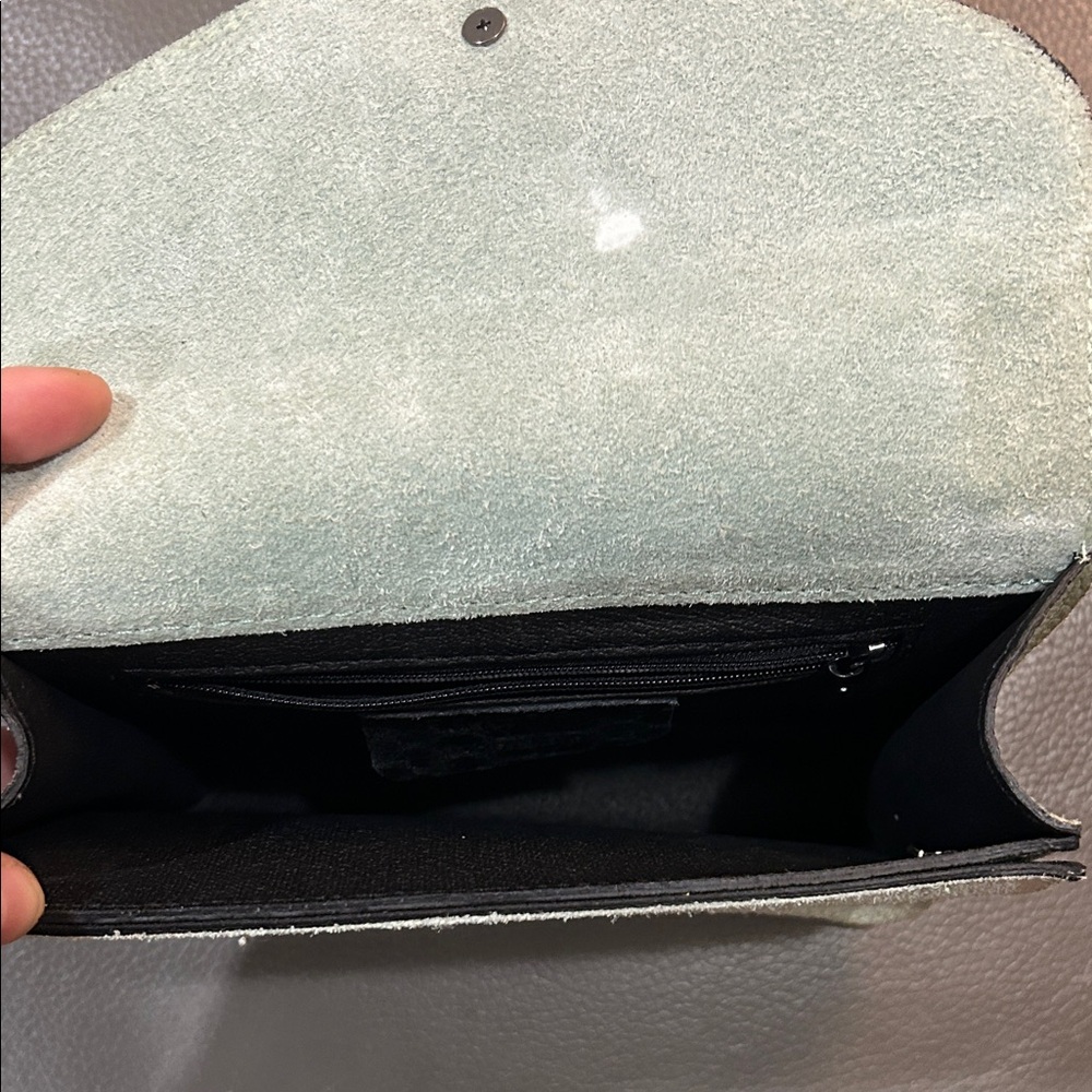 Vera Pelle Chain Strap Women Purse, made in Italy - Picture 4 of 5